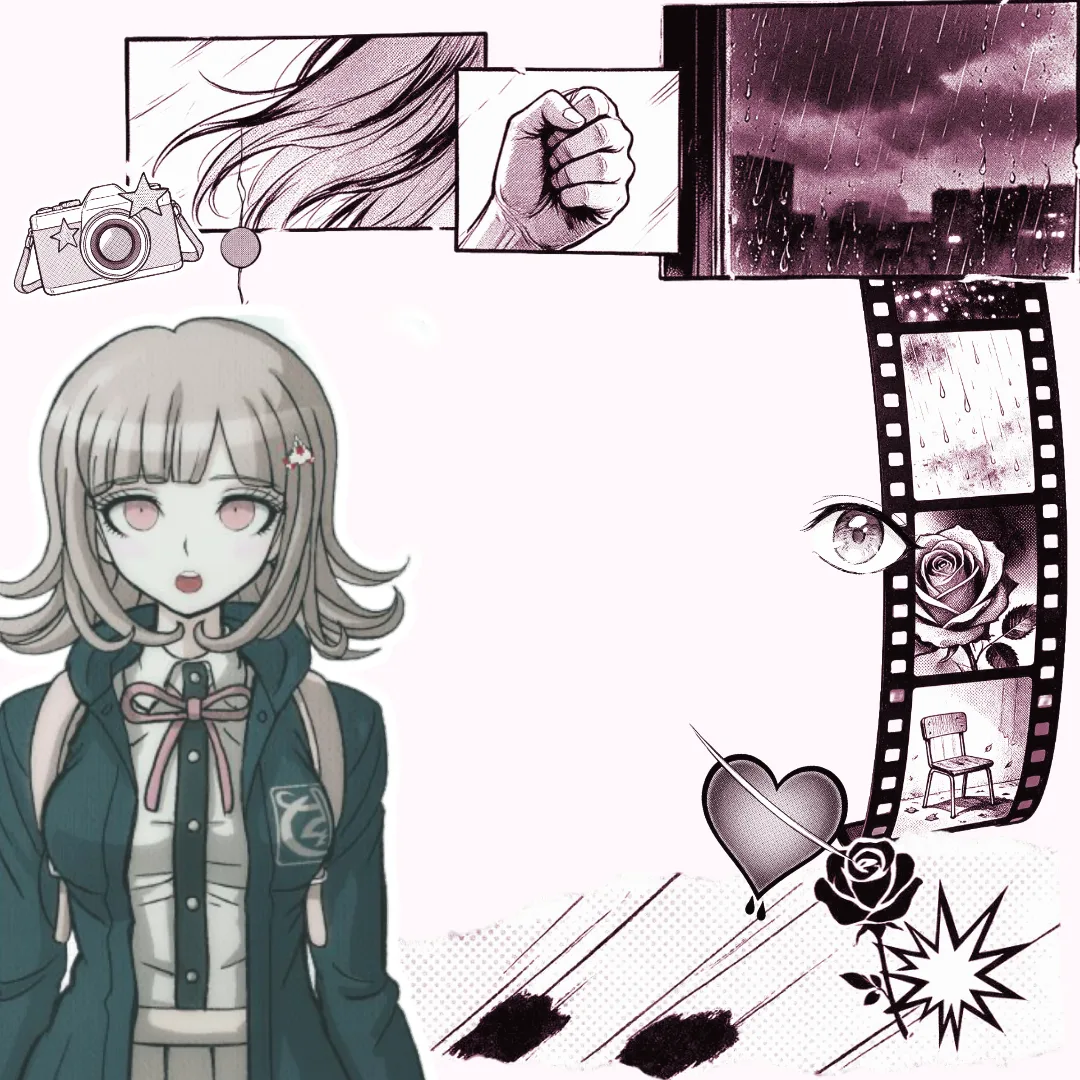 Black & white manga rant layout preview