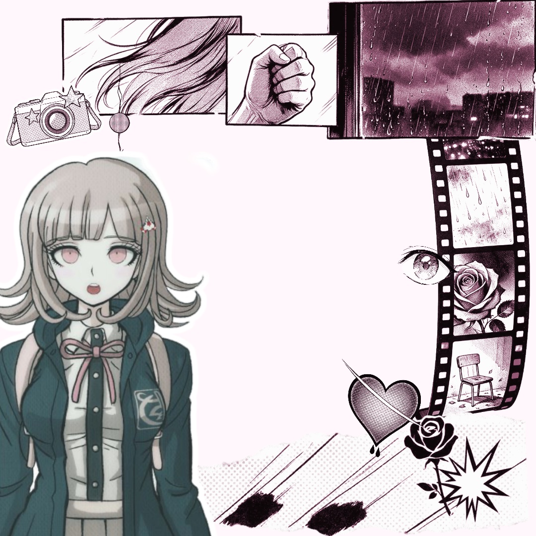 Black & white manga rant layout preview