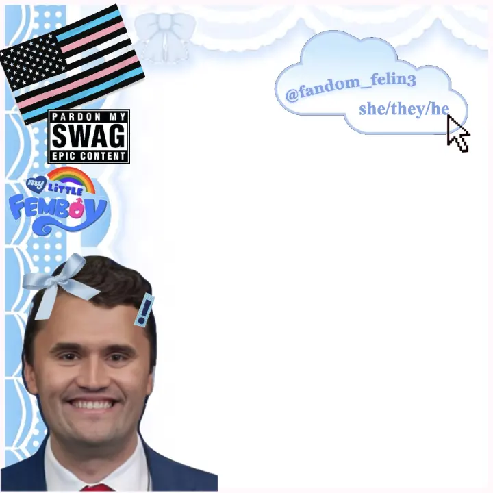 charlie kirk layout, Blue rant layout by Anonymous creator