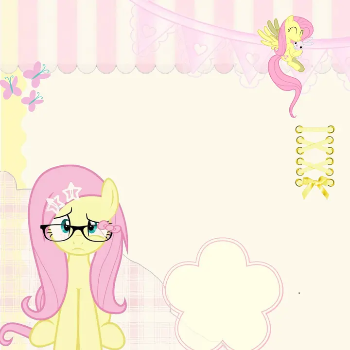 Fluttershy rant layout!! <3, Custom rant layout by VIAAA