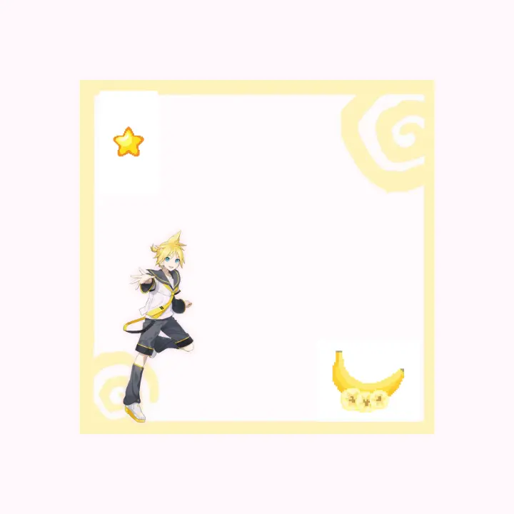 Frame only Rant Layout, Anime-inspired rant layout by KAGAMINELEN