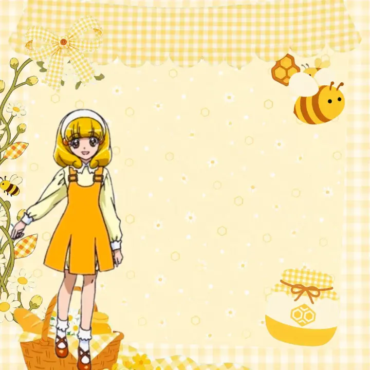 HONEY YELLOW YAYOI KISE PLEASE USE IF YOU LOVE GLITTER PEACE/CURE LILLY, Anime-inspired rant layout by Yayoi Kise