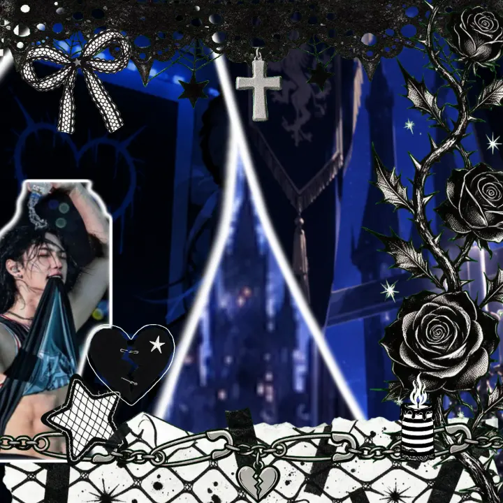 Midnight Lace starter Rant Layout, Dark rant layout by 🐾Hyunjin🐾