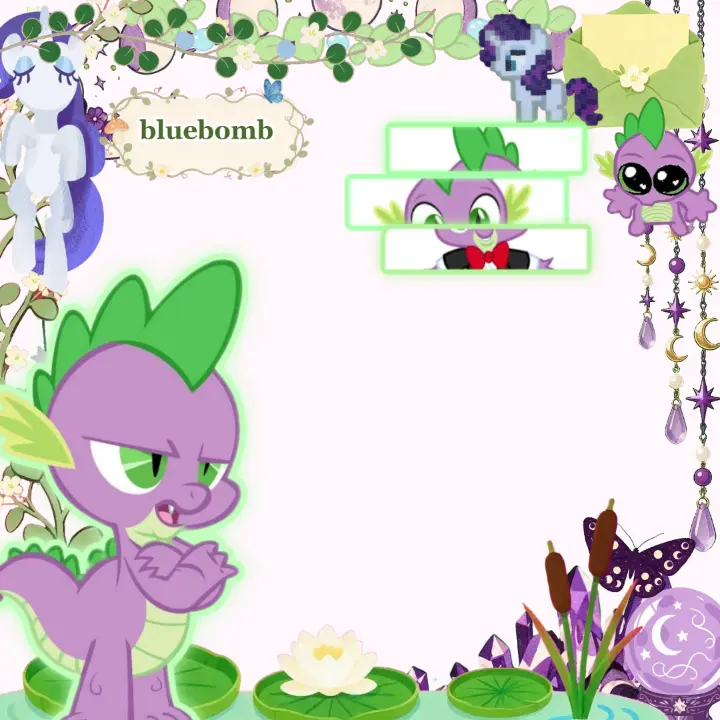 mlp spike Rant Layout, Custom rant layout by {~bluebomb~}