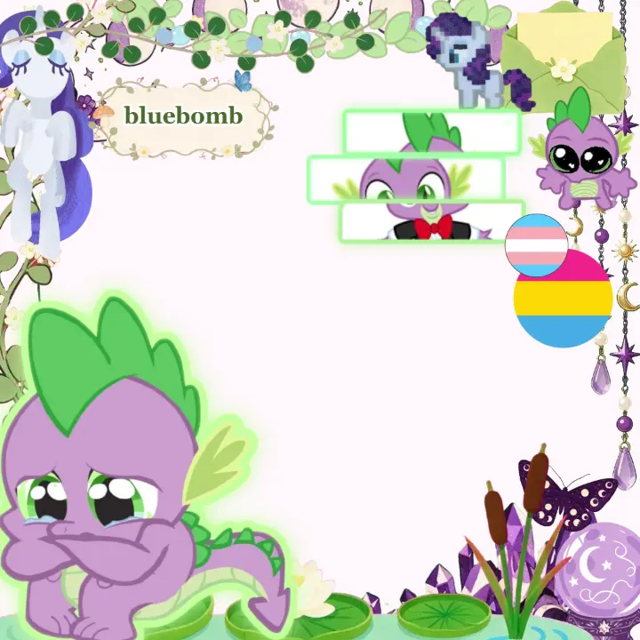 mlp spike Rant Layout, Custom rant layout by {~bluebomb~}