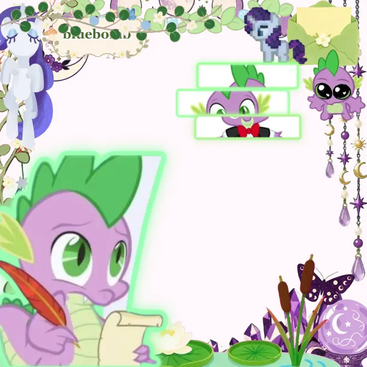 mlp spike Rant Layout, Custom rant layout by {~bluebomb~}