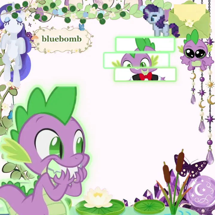 mlp spike Rant Layout, Custom rant layout by {~bluebomb~}