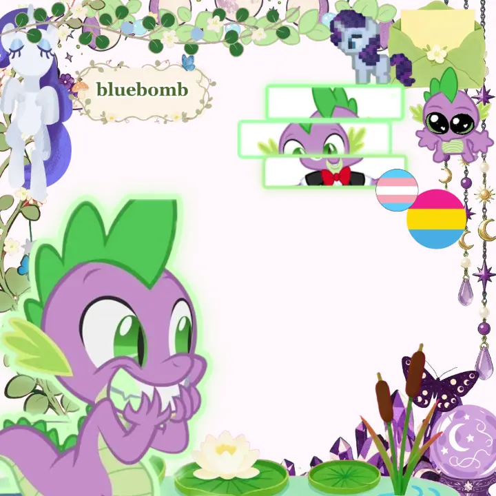 mlp spike Rant Layout, Custom rant layout by {~bluebomb~}