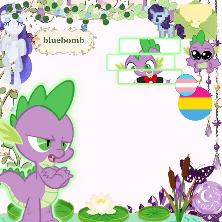 mlp spike Rant Layout, Custom rant layout by {~bluebomb~}