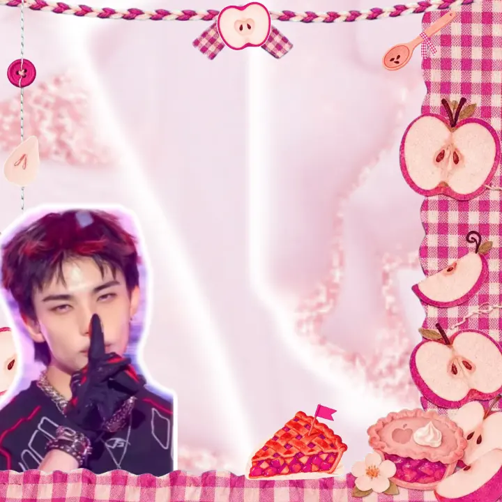 Pink gingham rant layout, Pink rant layout by 🐾Hyunjin🐾