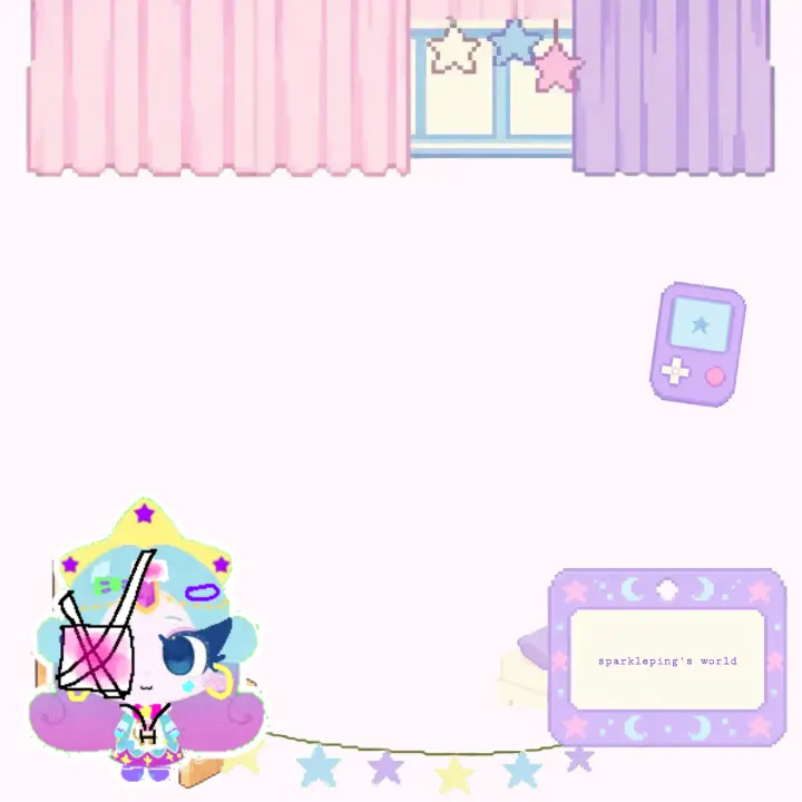 Pixel Bedroom starter Rant Layout, Purple rant layout by SPARKLEPINGWORLD