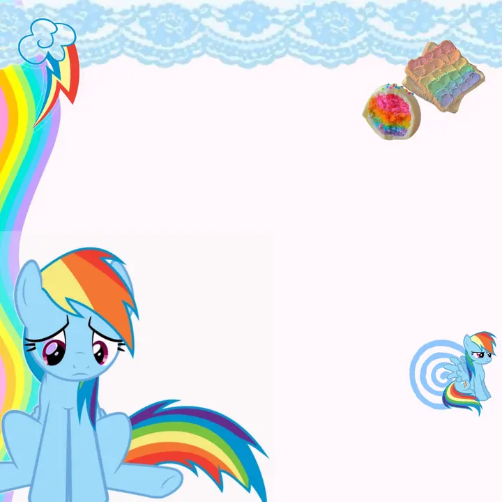 Rainbowdash rant layout (sad-upsetting), Custom rant layout by VIAAA
