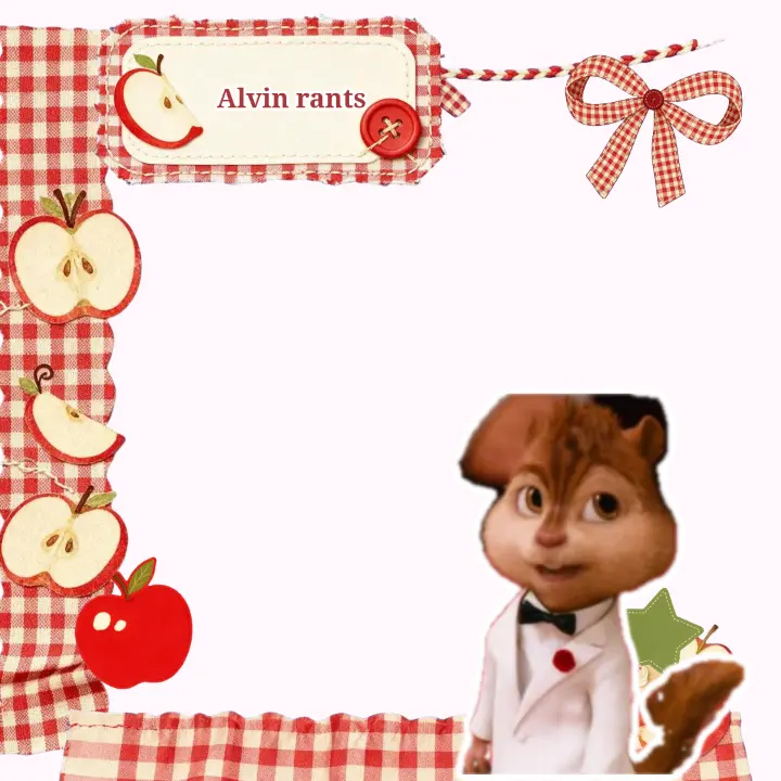 Red Apple starter Rant Layout, Red rant layout by Alvin and the chipmunks