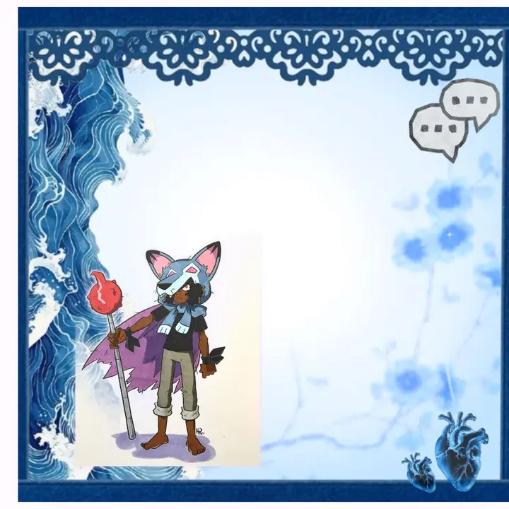 Blue Wolf Rant Layout, Blue rant layout by wold