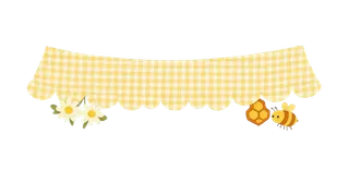 Yellow gingham canopy — Yellow Honey Picnic E01